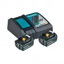 Комплект батерии и зарядно устройство MAKITA BL1850Bx2 + DC18RC, 18V, 5.0Ah, Li-Ion - small