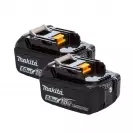 Комплект батерии и зарядно устройство MAKITA BL1850Bx2 + DC18RC, 18V, 5.0Ah, Li-Ion - small, 128230