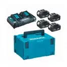 Комплект батерии и зарядно устройство MAKITA BL1850x4 + DC18RD, 18V, 5.0Ah, Li-Ion - small
