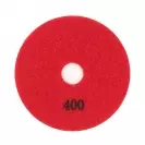 Диск за полиране DIMO 100х1.5мм P400, за сухо полиране на гранит, мрамор и подова мозайка, червен - small, 130666