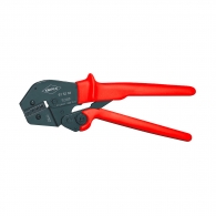 Клещи кербовъчни KNIPEX 0.1-2.5мм2, за неизолирани кабелни накрайници, AWG 27-13, еднокомпонентни дръжки