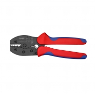 Клещи кербовъчни KNIPEX PreciForce 0.5-10.0мм2, за неизолирани кабелни накрайници, AWG 20-7, двукомпонентнаи дръжки