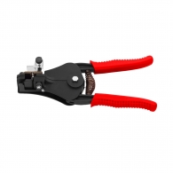 Клещи за заголване на кабели KNIPEX 0.5-6.0кв.мм/180мм, автоматични, алуминий, двукомпонентна дръжка