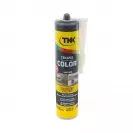 Силикон неутрален TKK Tekasil Color 300мл-aнтрацит, за уплътняване на фуги в бани, кухни, душ кабини, мивки и други - small