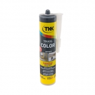 Силикон неутрален TKK Tekasil Color 300мл-aнтрацит, за уплътняване на фуги в бани, кухни, душ кабини, мивки и други