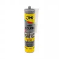 Силикон неутрален TKK Tekasil Color 300мл-сив, за уплътняване на фуги в бани, кухни, душ кабини, мивки и други