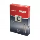 Кламери NOVUS 4/23мм 2000бр., тип 4/C, с тесен гръб, кутия - small, 149715
