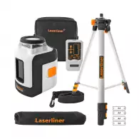 Линеен лазерен нивелир LASERLINER SmartLine 360 Set, 2 лазерни линии, точност 4mm/10m, автоматично