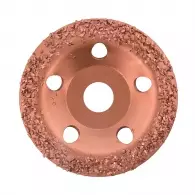 Диск карбиден наклонен BOSCH GROB 115х22.23мм, за шлайфане на стомана, алуминий или цветни метали, груб