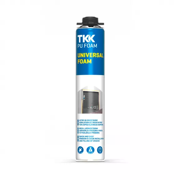 Пяна полиуретанова TKK Universal Foam 600мл, пистолетна, лятна (над +5°C)