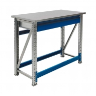 Работна маса PROMET MASTER №103, с едно чекмедже, плот 24мм MDF + 1.2мм ламарина, 300кг. товароносимост