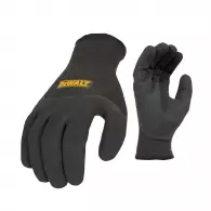 Ръкавици DEWALT DPG737L EU, черни, полиестер, топени в нитрил, ластичен маншет 