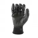 Ръкавици TOPSTRONG 10., черни, от полиестерно трико, топени в латекс, ластичен маншет - small, 150305
