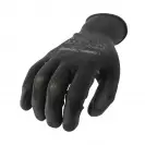 Ръкавици TOPSTRONG 10., черни, от полиестерно трико, топени в латекс, ластичен маншет - small, 150307