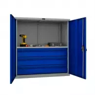 Шкафове за инструменти PROMET TC1095 001030, с един рафт и три чекмеджета, 200кг. товароносимост