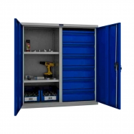 Шкафове за инструменти PROMET TC1095 100206, с два рафта и шест чекмеджета, 200кг. товароносимост