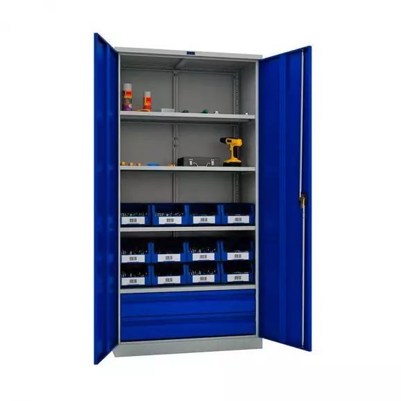 Шкафове за инструменти PROMET TC1995 004020, с четири рафта, две чекмедже, 500кг. товароносимост