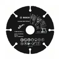 Диск карбиден BOSCH Carbide Multi Wheel 115х1.0х22.23мм, за дърво, пластмаса и др., сухо рязане, сегментиран