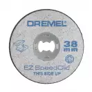 Диск карбофлексов DREMEL SC456B ф38x3.2мм, за рязане на метал, 12бр в кутия - small
