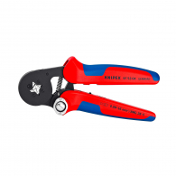 Клещи кербовъчни KNIPEX 0.08-16мм2, за неизолирани кабелни накрайници, AWG 25-5, двукомпонентни дръжки
