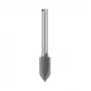 Профилен фрезер DREMEL MM640 D=6.4мм L=37мм A=90° I=2.0мм S=3.2мм Z=2, HSS - small