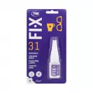 Секундно лепило TKK FIX 31 Super glue 10гр, течно - small