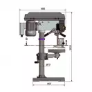 Бормашина настолна OPTIMUM OPTIdrill D 23 Pro 400V, 750W, 200-2440об/мин, 400V - small, 159018
