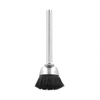 Четка камбанка DREMEL 404 ф13x3.2мм, за прав шлайф, конусовидна, естествен косъм, с опашка 3.2мм, черен