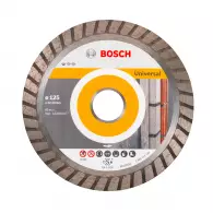 Диск диамантен BOSCH Standard for Universal Turbo 125x2.0x22.23мм, за бетон, зидария, керемиди