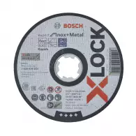 Диск карбофлексов BOSCH X-LOCK for Metal Inox 125х1.0х22.23мм, за рязане на неръждаема стомана и метал