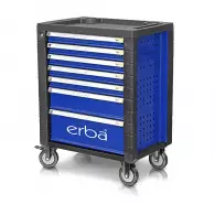 Количка за инструменти с чекмеджета ERBA, с 7-чекмеджета, без инструменти, 710х465х930мм