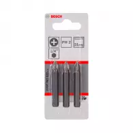 Накрайник кръстат BOSCH PH 2x51мм 3бр, C6.3, CS