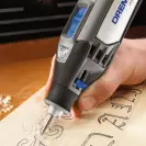 Шлайфгрифер сферичен DREMEL 114 7.8x3.2x38мм, карбиден, форма D, WC, цилиндрична опашка - small, 157435