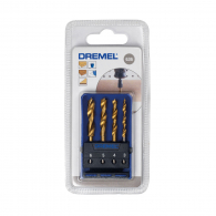 Свредла DREMEL 636 3.0-6.0мм 4части, за дърво, HSS-TiN, цилиндрична опашка