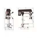 Бормашина настолна радиална OPTIMUM OPTIdrill RB 6T, 750W, 390-3000об/мин - small, 167101
