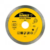 Диск диамантен DEWALT 110х1.6х20мм, за гранит, мрамор и керамика, сухо и мокро рязане
