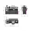 Струг металообработващ OPTIMUM OPTIturn TH 5615D 400V, 8500W, 25-1600об/мин, с цифрова индикация - small, 167398