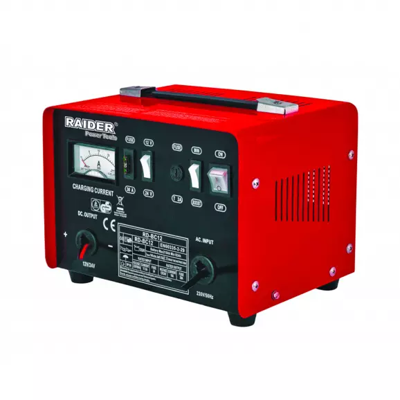 Зарядно устройство за акумулатор RAIDER RD-BC12, 310W, 12/24V, 92-210Ah, 230V