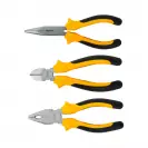 Клещи комплект TOPMASTER 150мм 3части, секачи, комбинирани, жустерни, двукомпонентна дръжка - small