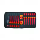 Отвертка с накрайници TOPMASTER VDE 13части, 1000V, PH, PZ, SB, TX, двукомпонентна дръжка - small