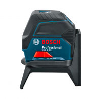 Линеен лазерен нивелир BOSCH GCL 2-15 Professional, 2 лазерни линии, 2 точки, точност 3mm/15m, автоматично