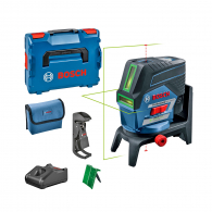 Линеен лазерен нивелир BOSCH GCL 2-50 CG Professional, 2 лазерни линии, 2 точки, точност 0.3mm/10m, автоматично