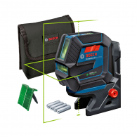 Линеен лазерен нивелир BOSCH GCL 2-50 G, 2 лазерни линии, 2 точки, точност 3mm/10m, автоматично