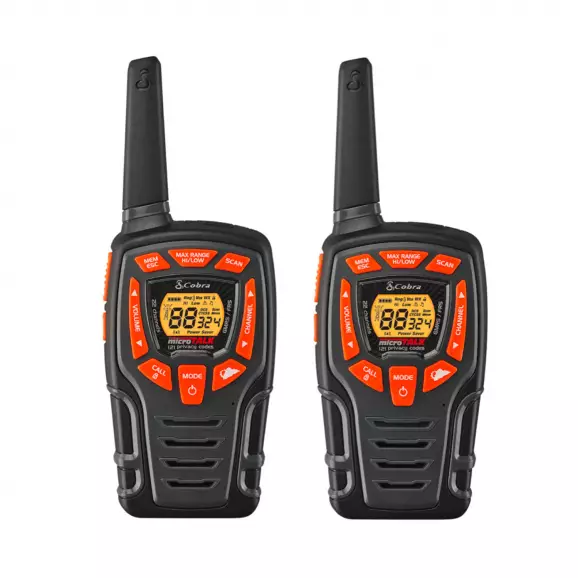 Радиостанция Cobra Walkie Talkie Two Way Radio AM855, 10км обхват, захранване 3 x AAA