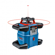 Ротационен лазерен нивелир BOSCH GRL 600 CHV Professional, червен лазер клас 2, обхват 600m, точност 1.5mm/10m, автоматично