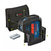 Лазерен 5-точков нивелир BOSCH GPL 5 G Professional, 5 лазерни диода, точност 3.5mm/10m, автоматично