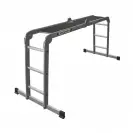 Алуминиевa стълба DRABEST 4х3, 2900/3010/4340м, многофукционална, сгъваема, 150кг - small