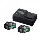 Комплект батерии и зарядно устройство HIKOKI BSL36B18 + UC18YSL3, 18/36V, 4.0/8.0Ah, Li-Ion - small