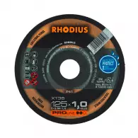 Диск карбофлексов RHODIUS PROLine XT38 125х1.5x22.23мм, за рязане на неръждаема стомана, стомана