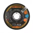 Диск карбофлексов RHODIUS TOPLine XTK8 EXACT 115х0.8x22.23мм, за рязане на неръждаема стомана - small